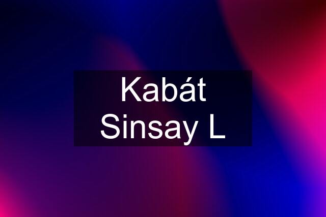 Kabát Sinsay L