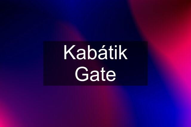 Kabátik Gate