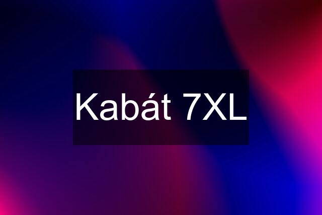 Kabát 7XL