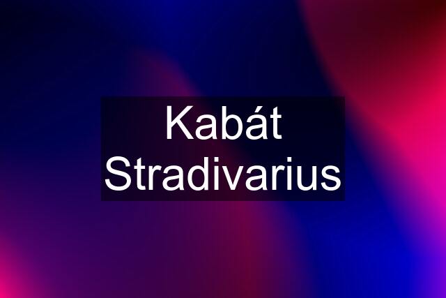 Kabát Stradivarius