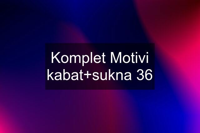 Komplet Motivi kabat+sukna 36