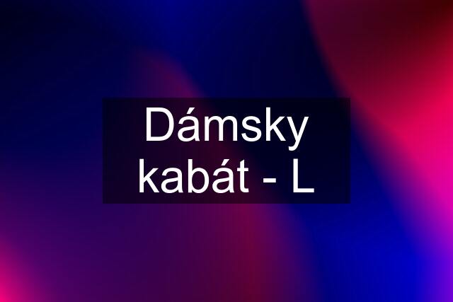 Dámsky kabát - L