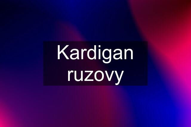 Kardigan ruzovy