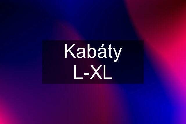 Kabáty L-XL