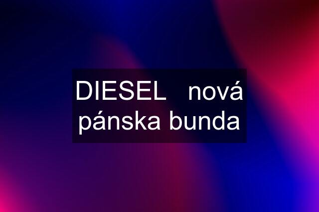 DIESEL   nová pánska bunda