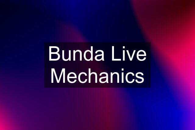 Bunda Live Mechanics