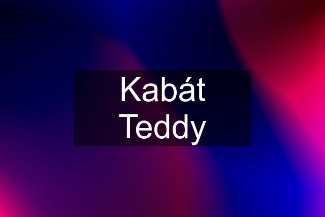 Kabát Teddy