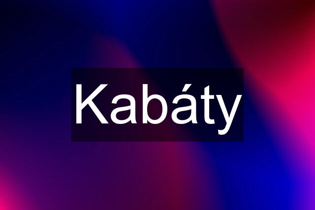 Kabáty