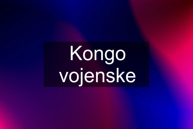 Kongo vojenske