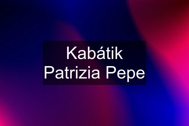 Kabátik Patrizia Pepe