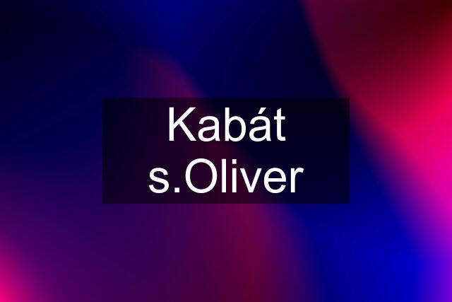 Kabát s.Oliver