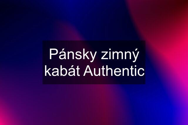 Pánsky zimný kabát Authentic