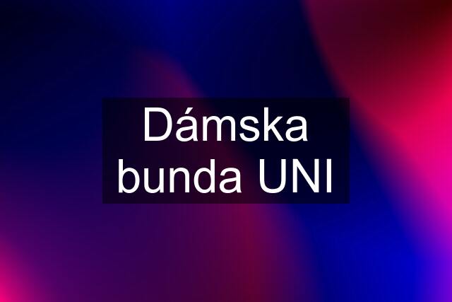 Dámska bunda UNI