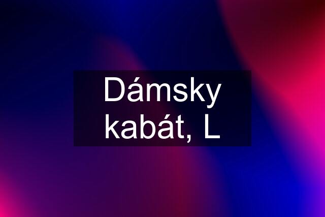 Dámsky kabát, L