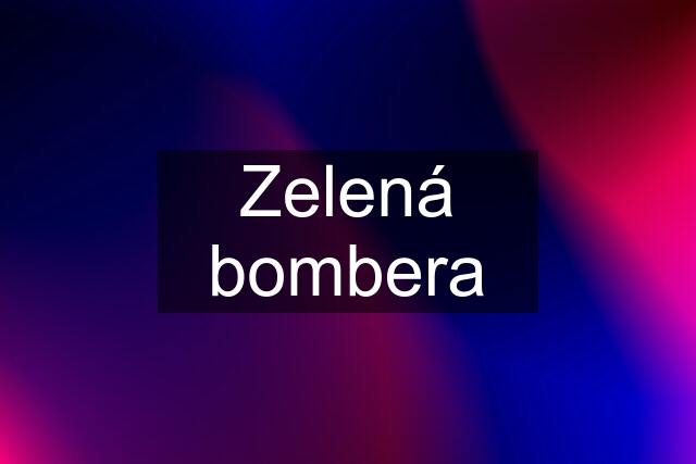 Zelená bombera