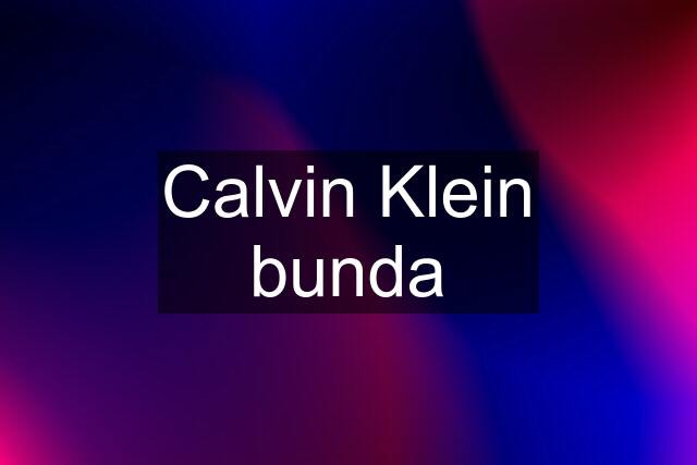 Calvin Klein bunda