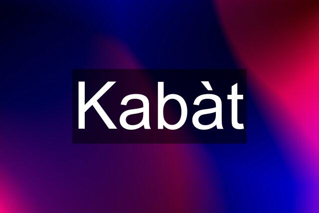 Kabàt