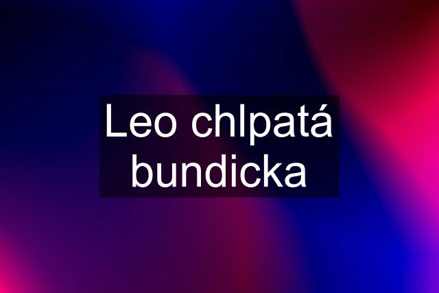 Leo chlpatá bundicka