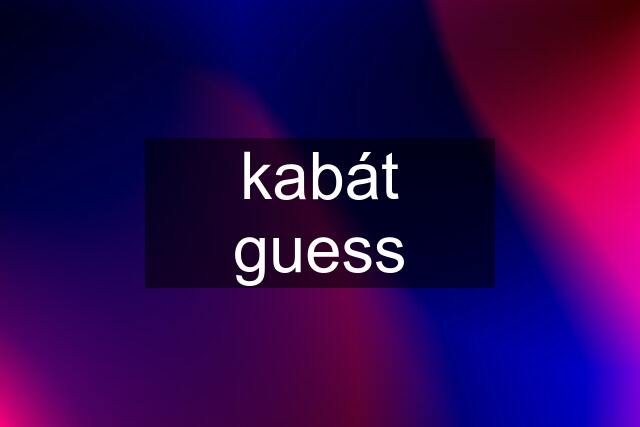 kabát guess