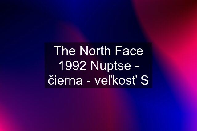 The North Face 1992 Nuptse - čierna - veľkosť S