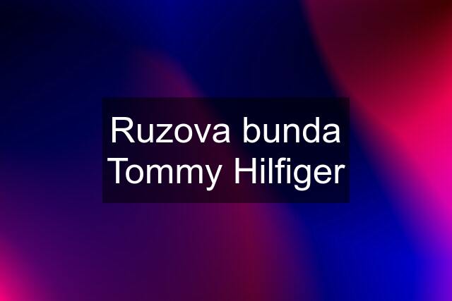 Ruzova bunda Tommy Hilfiger