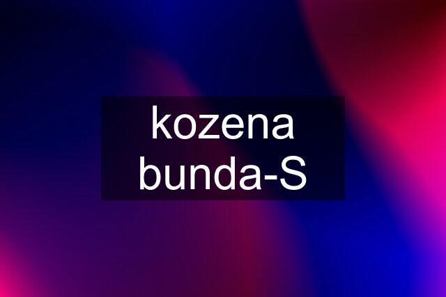 kozena bunda-S