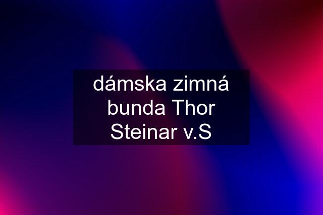 dámska zimná bunda Thor Steinar v.S