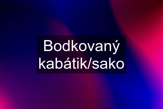 Bodkovaný kabátik/sako