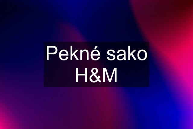 Pekné sako H&M