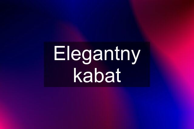 Elegantny kabat