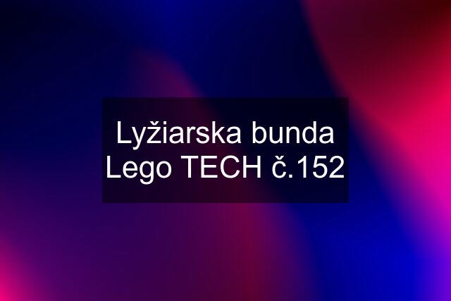 Lyžiarska bunda Lego TECH č.152