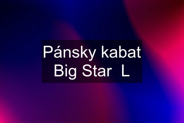 Pánsky kabat Big Star  L