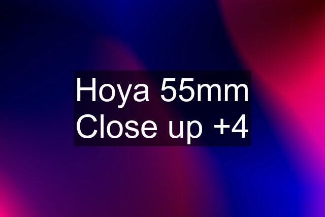 Hoya 55mm Close up +4