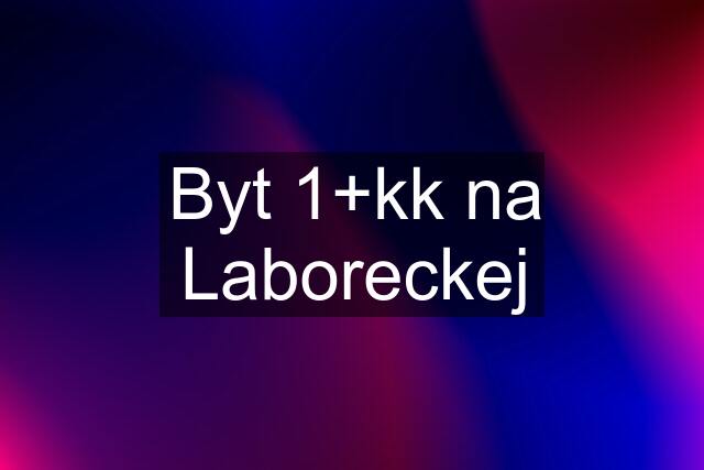 Byt 1+kk na Laboreckej