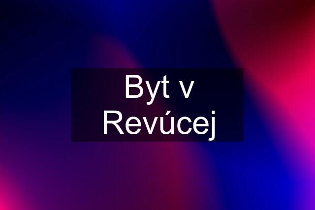 Byt v Revúcej