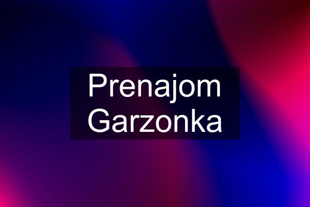 Prenajom Garzonka