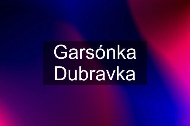 Garsónka Dubravka