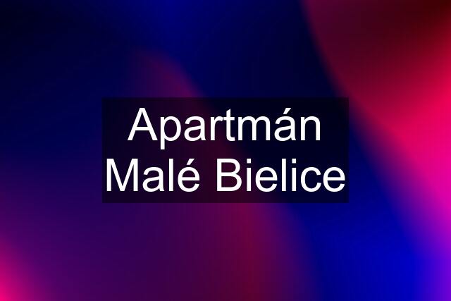 Apartmán Malé Bielice