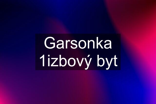 Garsonka 1izbový byt