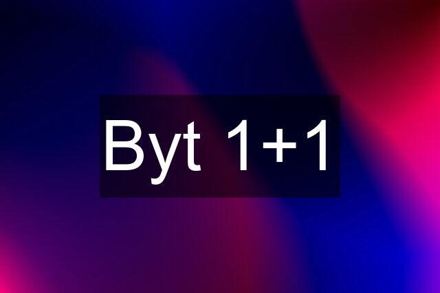 Byt 1+1