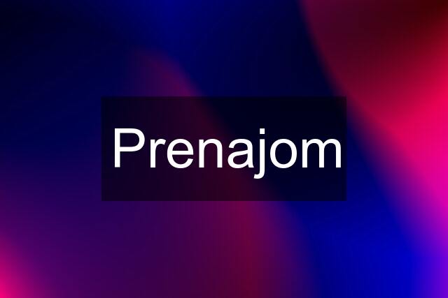 Prenajom