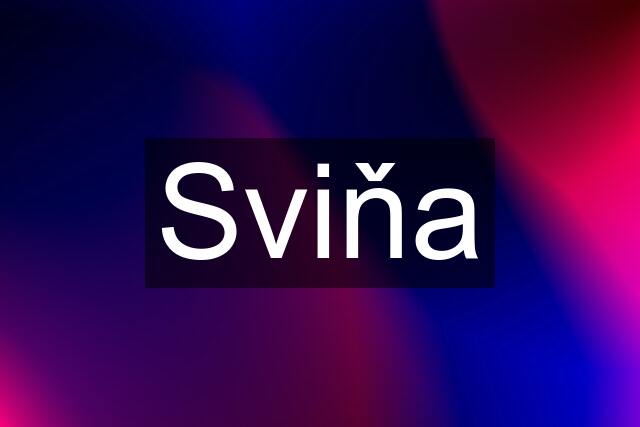 Sviňa