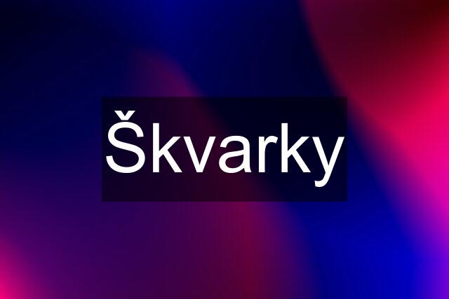 Škvarky