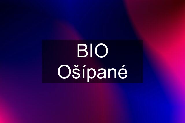 BIO Ošípané