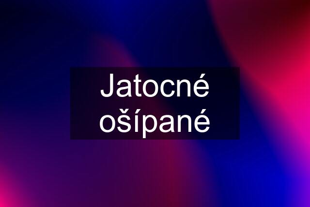 Jatocné ošípané