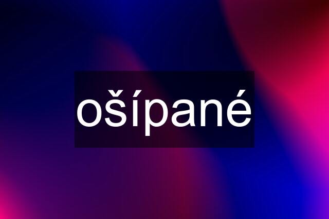 ošípané