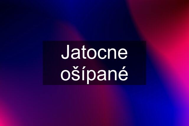 Jatocne ošípané