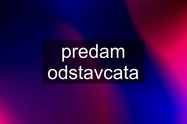 predam odstavcata