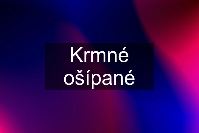 Krmné ošípané