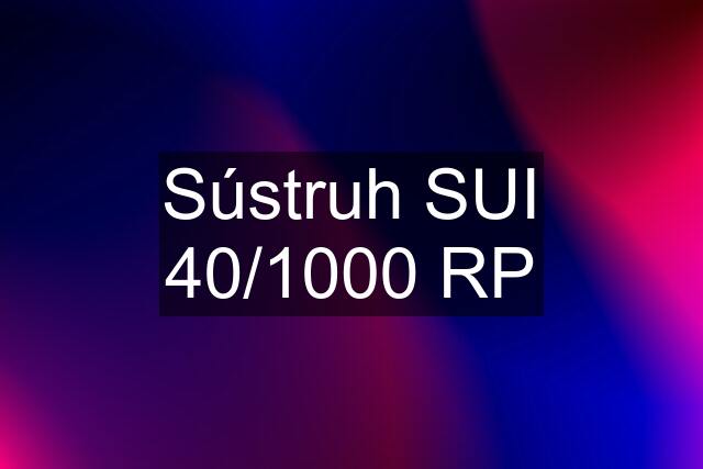 Sústruh SUI 40/1000 RP